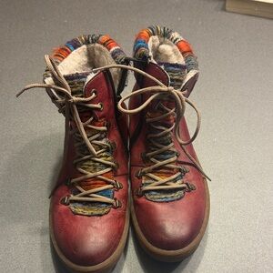 Rieker Stylish Red Women's Boots